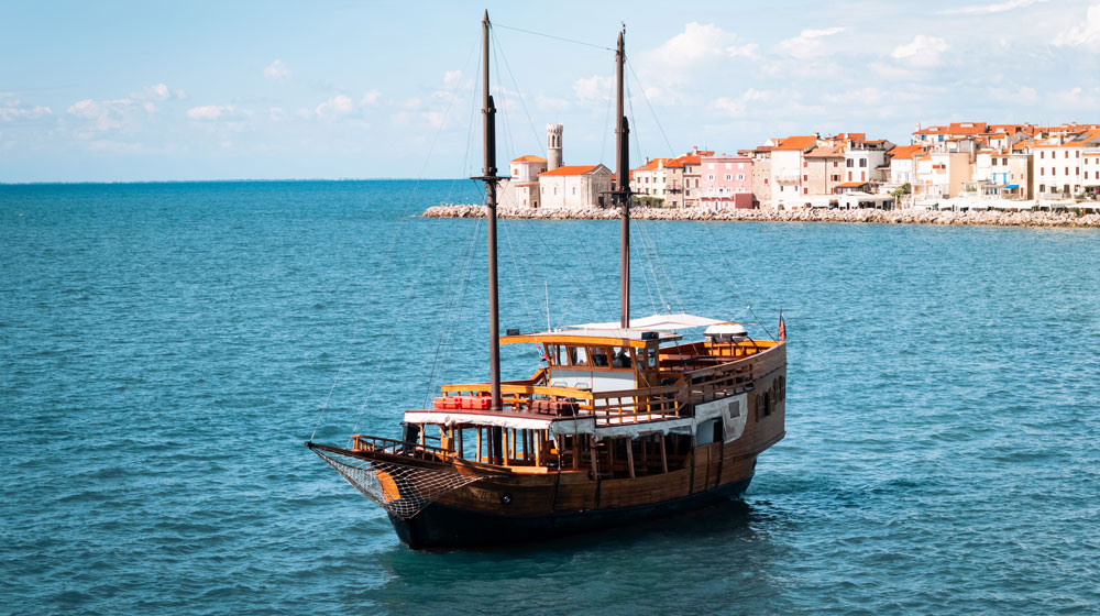 Private boat charter for groups on the Slovenian coast